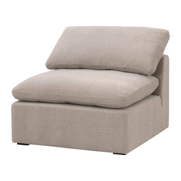 Sky Modular Armless Chair Performance Latte Micro Boucle, Espresso 6610-1S.LATMB Essentials for Living