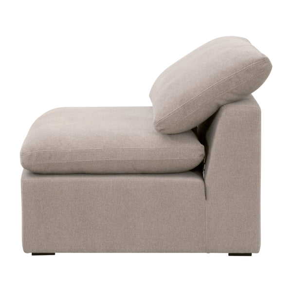 Sky Modular Armless Chair Performance Latte Micro Boucle, Espresso 6610-1S.LATMB Essentials for Living