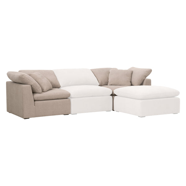 Sky Modular Corner Chair Performance Latte Micro Boucle, Espresso 6610-CRN.LATMB Essentials for Living