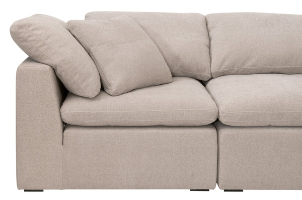 Sky Modular Corner Chair Performance Latte Micro Boucle, Espresso 6610-CRN.LATMB Essentials for Living