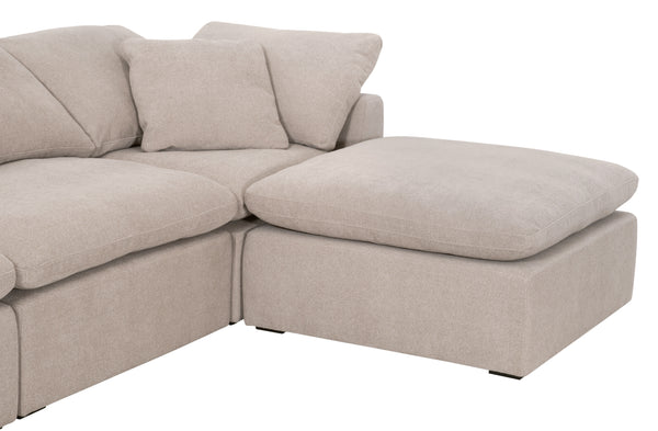 Sky Modular Corner Chair Performance Latte Micro Boucle, Espresso 6610-CRN.LATMB Essentials for Living