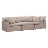 Sky Modular Ottoman Performance Latte Micro Boucle, Espresso 6610-0.LATMB Essentials for Living