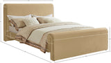 Sloan Camel Velvet King Bed SloanCamel-K Meridian Furniture