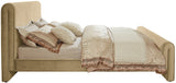 Sloan Camel Velvet King Bed SloanCamel-K Meridian Furniture