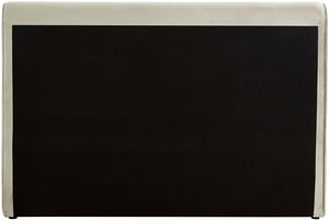 Sloan Cream Velvet Queen Bed SloanCream-Q Meridian Furniture