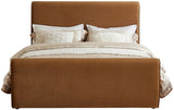 Sloan Saddle Velvet King Bed SloanSaddle-K Meridian Furniture