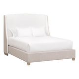 Sloan Standard King Bed LiveSmart Peyton-Pearl, Bisque, Natural Gray Oak 7124-3.LPPRL/BIS/NG Essentials for Living