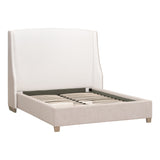 Sloan Standard King Bed LiveSmart Peyton-Pearl, Bisque, Natural Gray Oak 7124-3.LPPRL/BIS/NG Essentials for Living