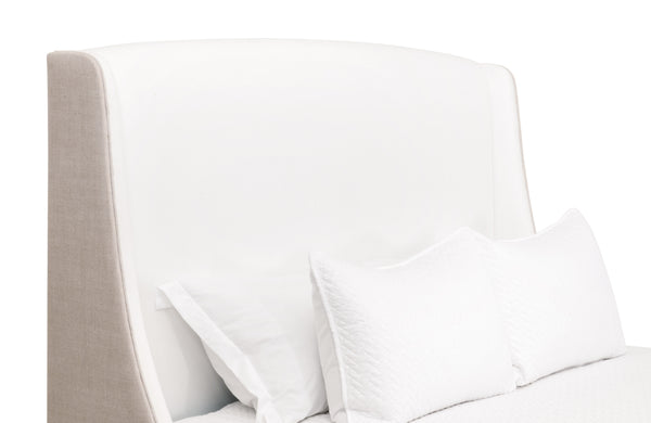 Sloan Standard King Bed LiveSmart Peyton-Pearl, Bisque, Natural Gray Oak 7124-3.LPPRL/BIS/NG Essentials for Living