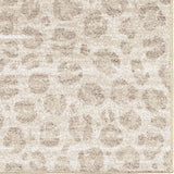 Orian Rugs Skins Snow Leopard Machine Woven Polypropylene Contemporary Area Rug Beige Polypropylene