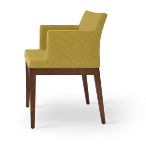 Soho Concept Soho Wood Counter & Bar Chair - Elegant Beech Wood, Camira Era Fabric, 10-year Warranty, Premium Quality Amber  Soho-concept-dining-chair-05920
