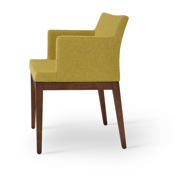 Soho Concept Soho Wood Counter & Bar Chair - Elegant Beech Wood, Camira Era Fabric, 10-year Warranty, Premium Quality Amber  Soho-concept-dining-chair-05920