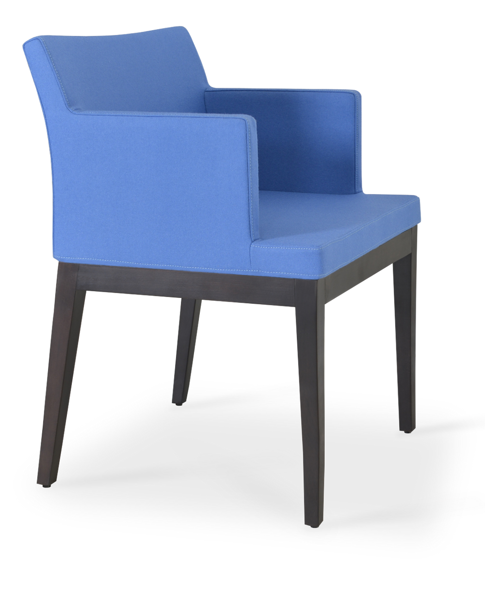 Soho Concept Soho Wood Counter & Bar Stools - Solid Beech With Premium Upholstery, 5-10 Year Guarantee, 350 Lbs Blue  Soho-concept-dining-chair-05923