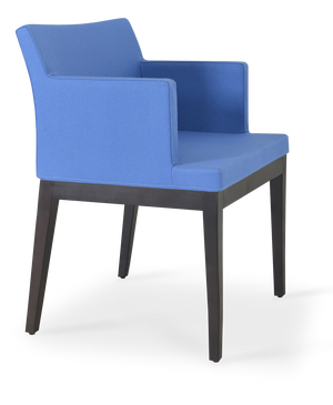 Soho Concept Soho Wood Counter & Bar Stools - Solid Beech With Premium Upholstery, 5-10 Year Guarantee, 350 Lbs Blue  Soho-concept-dining-chair-05923