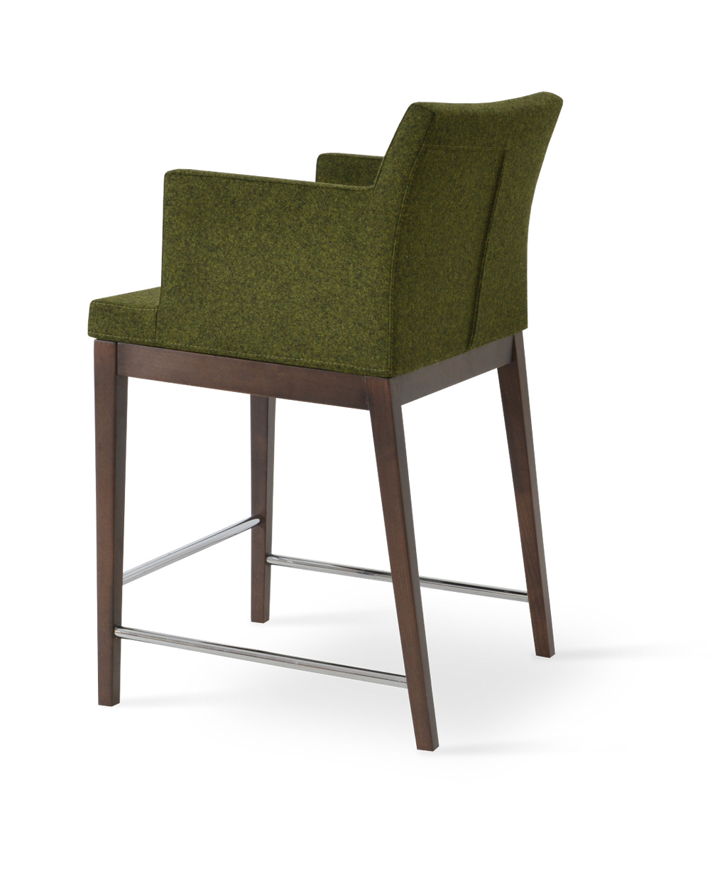 Soho Concept Soho Wood Barstools & Counterstools With Premium Camira Fabric - Durable Finish & 10-year Warranty Walnut,Blue  Soho-concept-dining-chair-07172