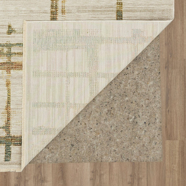 Karastan Rugs Memento Souvenir Machine Woven Polyester Area Rug Beige 9' x 12'