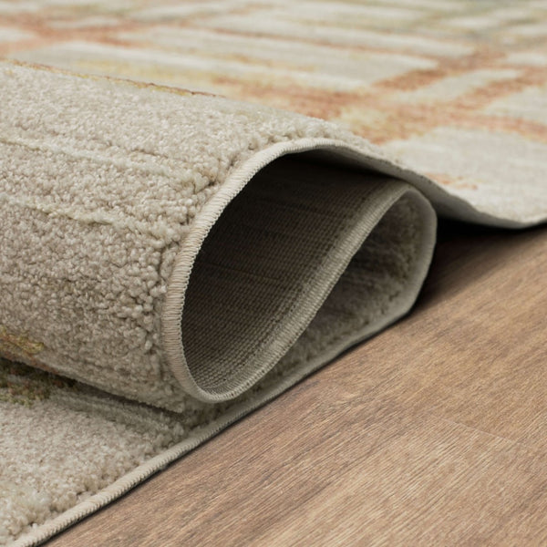 Karastan Rugs Memento Souvenir Machine Woven Polyester Area Rug Beige 9' x 12'