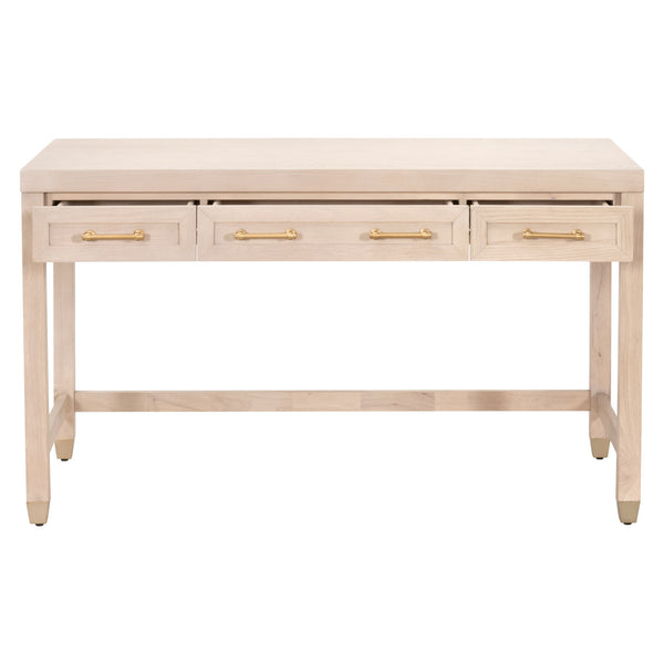 Essentials for Living Stella Desk 6137.LHON/BBRS Light Honey Oak