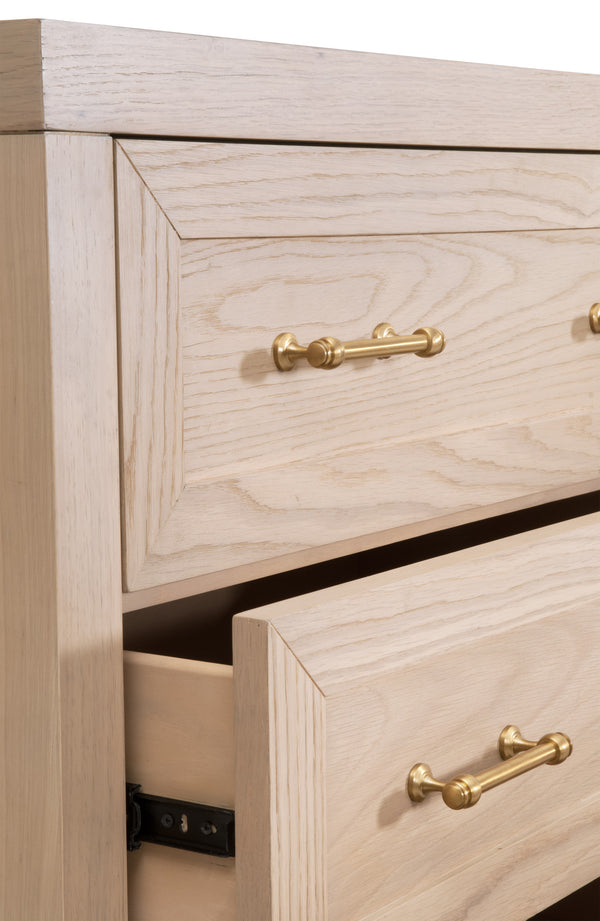 Essentials for Living Stella 6-Drawer Double Dresser 6136.LHON/BBRS Light Honey Oak