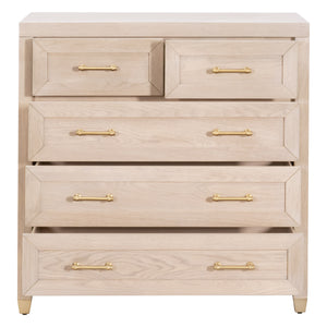 Essentials for Living Stella 5-Drawer High Chest 6135.LHON/BBRS Light Honey Oak