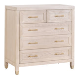 Essentials for Living Stella 5-Drawer High Chest 6135.LHON/BBRS Light Honey Oak