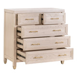 Essentials for Living Stella 5-Drawer High Chest 6135.LHON/BBRS Light Honey Oak