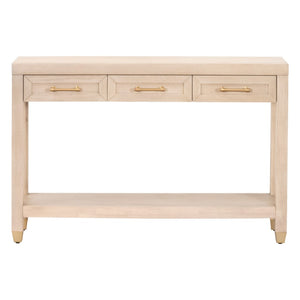Essentials For Living Stella Narrow Console Table - Stylish Light Honey Oak Design With 3 Drawers & Shelf For Small Spaces Light Honey Oak Solid Oak Wood,Oak Veneer,Mdf,Plywood,Steel Po 6138.Lhon/Bbrs