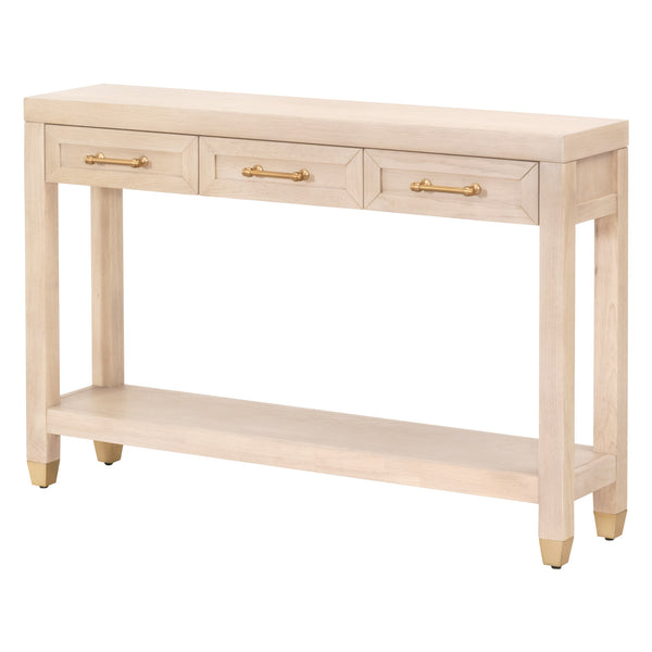Essentials for Living Stella Narrow Console Table Light Honey Oak