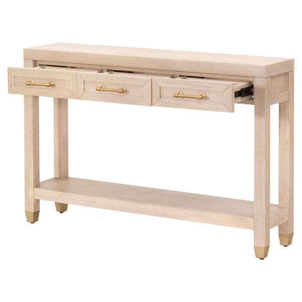 Essentials for Living Stella Narrow Console Table Light Honey Oak