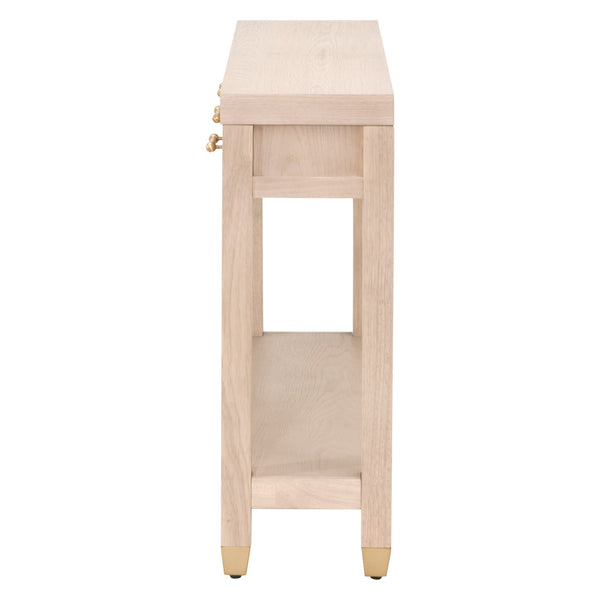 Essentials for Living Stella Narrow Console Table Light Honey Oak