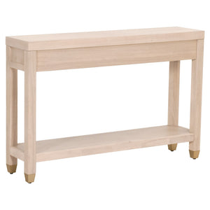 Essentials For Living Stella Narrow Console Table - Stylish Light Honey Oak Design With 3 Drawers & Shelf For Small Spaces Light Honey Oak Solid Oak Wood,Oak Veneer,Mdf,Plywood,Steel Po 6138.Lhon/Bbrs