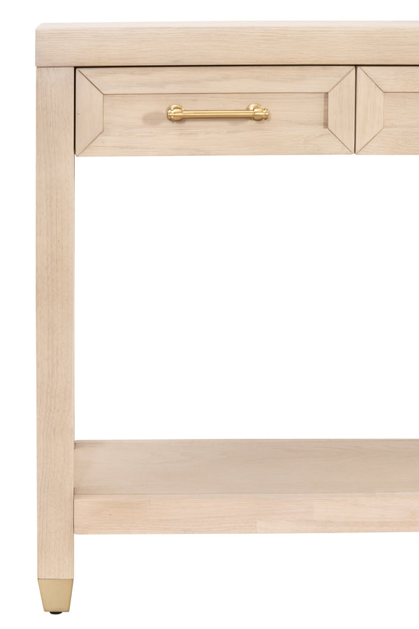 Essentials for Living Stella Narrow Console Table Light Honey Oak