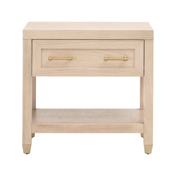 Essentials for Living Stella 1-Drawer Nightstand 6134.LHON/BBRS Light Honey Oak
