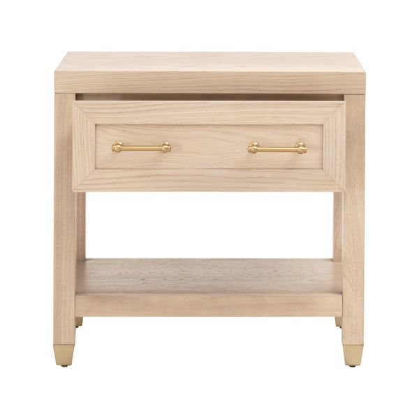 Essentials for Living Stella 1-Drawer Nightstand 6134.LHON/BBRS Light Honey Oak