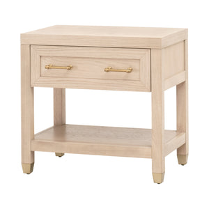 Essentials for Living Stella 1-Drawer Nightstand 6134.LHON/BBRS Light Honey Oak