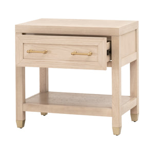 Essentials for Living Stella 1-Drawer Nightstand 6134.LHON/BBRS Light Honey Oak