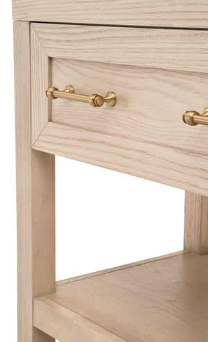 Essentials for Living Stella 1-Drawer Nightstand 6134.LHON/BBRS Light Honey Oak