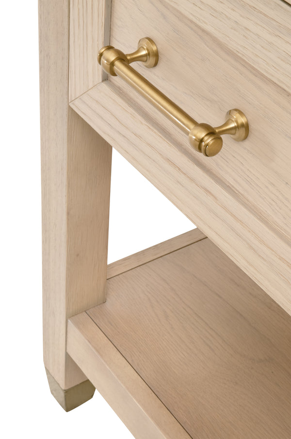 Essentials for Living Stella 1-Drawer Nightstand 6134.LHON/BBRS Light Honey Oak