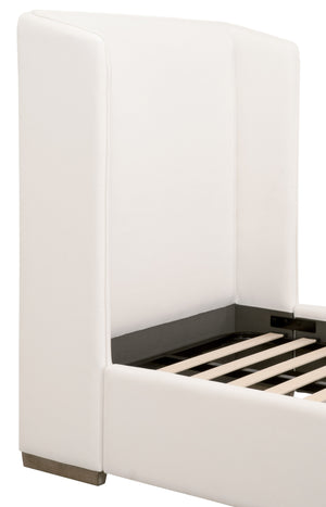 Essentials for Living Stewart Twin Bed LiveSmart Peyton-Pearl, Natural Gray Oak