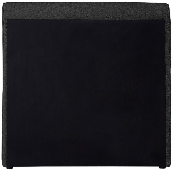 Stylus Black Boucle Fabric Twin Bed StylusBlack-T Meridian Furniture
