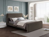 Stylus Brown Boucle Fabric Queen Bed StylusBrown-Q Meridian Furniture