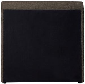 Stylus Brown Boucle Fabric Twin Bed StylusBrown-T Meridian Furniture