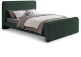 Stylus Green Boucle Fabric King Bed StylusGreen-K Meridian Furniture