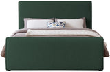 Stylus Green Boucle Fabric King Bed StylusGreen-K Meridian Furniture