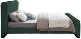 Stylus Green Boucle Fabric King Bed StylusGreen-K Meridian Furniture