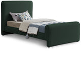 Stylus Green Boucle Fabric Twin Bed StylusGreen-T Meridian Furniture