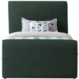 Stylus Green Boucle Fabric Twin Bed StylusGreen-T Meridian Furniture