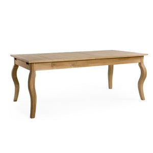 Zentique Rhone Oak Dining Table with Minimalist Tapered Legs, Solid Oak Craftsmanship & Durable Finish for Everyday Elegance Natural Oak T001 E255
