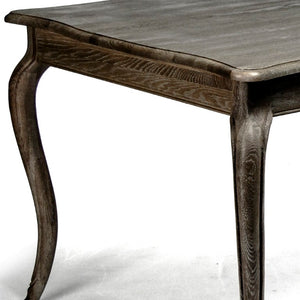 Zentique Vineyard Oak Dining Table — Warm solid-engineered oak blend, reinforced apron, seats 6 comfortably and endures Limed Charcoal Oak T015 E271