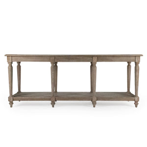 Zentique Alsace Buffet Table - Premium Oak Design In Limed Grey Oak For Elegant Dining & Ample Storage Limed Grey Oak Oak T043 E272